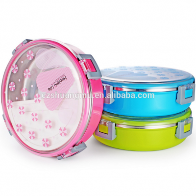 2017 hot sale stackable leak proof compartment bento lunch box