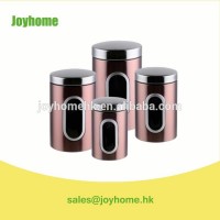 hot sell stainless steel food storage box cans with window