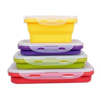 Collapsible Silicone Lunch Box for Kids